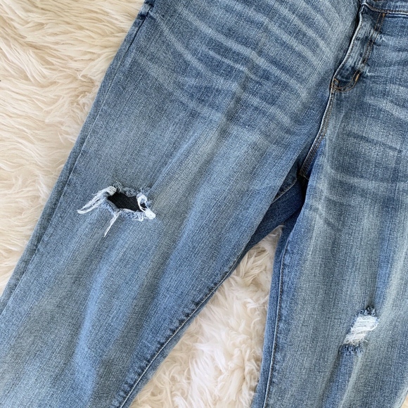 Gap Blue Denim Slim Straight Crop Jeans - Picture 5 of 8